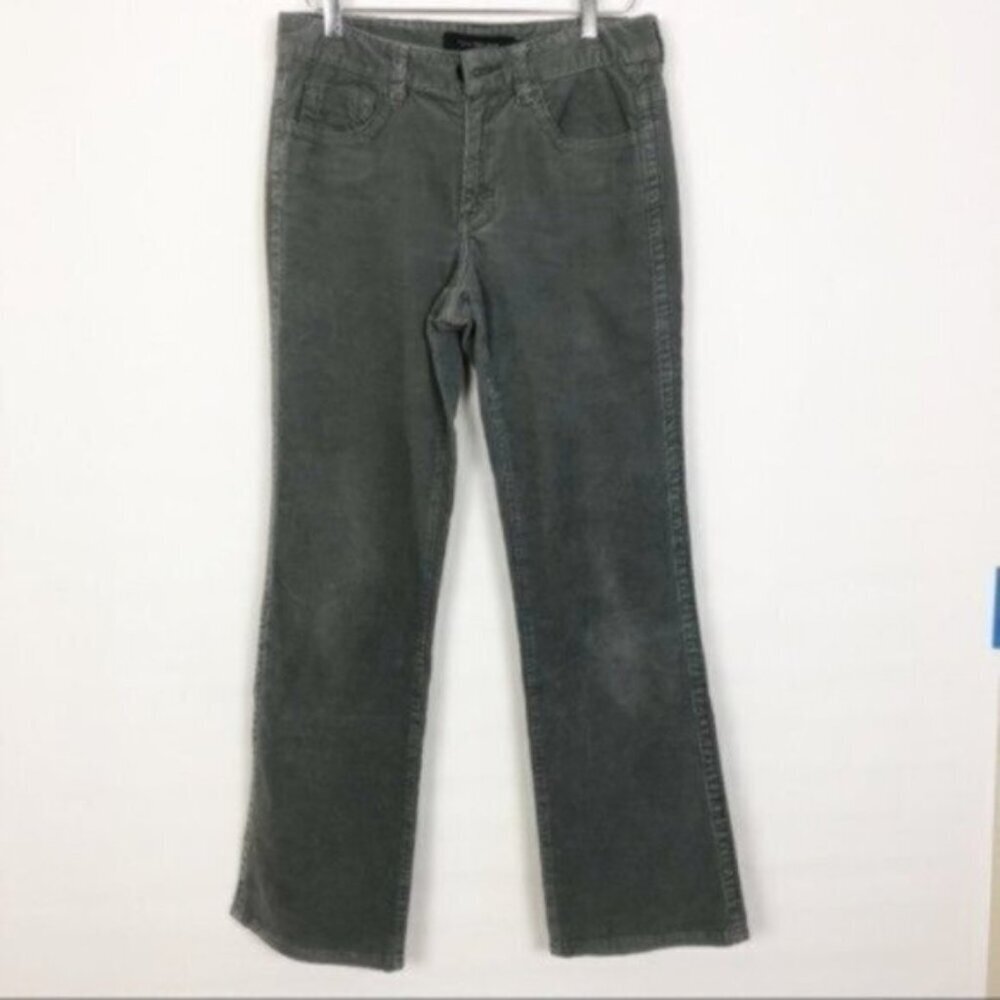 Calvin Klein | Women's Charcoal Grey Corduroy Straight Leg Pants Size 6